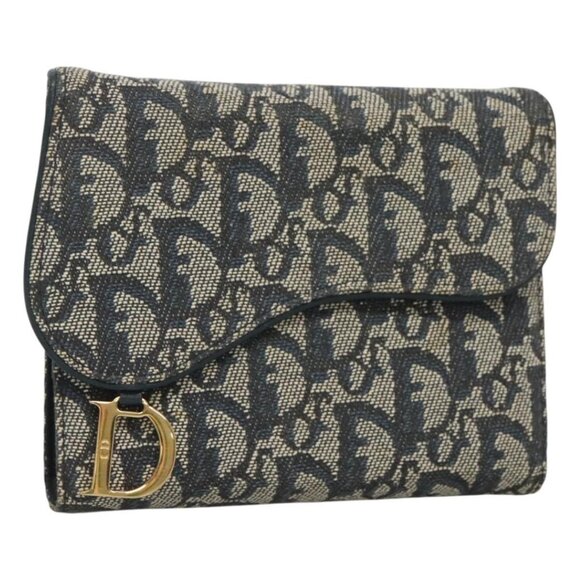 Christian Dior Trotter Canvas Day Planner Cover Navy Auth 126723 - Picture 1 of 16